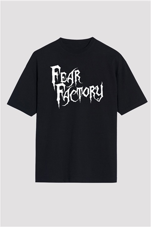 Fear Factory Siyah Oversize Tişört Oversize T-shirt - TişörtFabrikası
