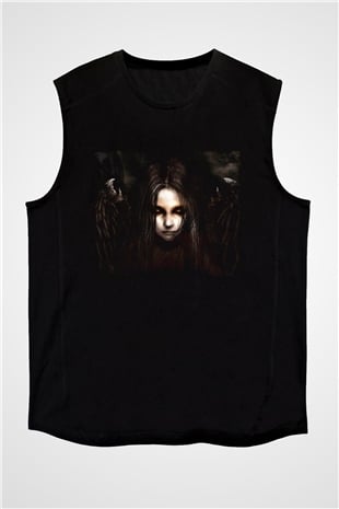 Fear Siyah Unisex Kolsuz Tişört