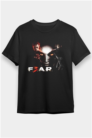 Fear Siyah Unisex Tişört T-Shirt