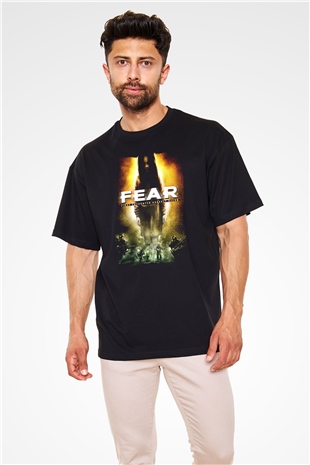 Fear Siyah Oversize Tişört Oversize T-shirt