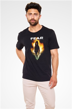 Fear Siyah Unisex Tişört T-Shirt