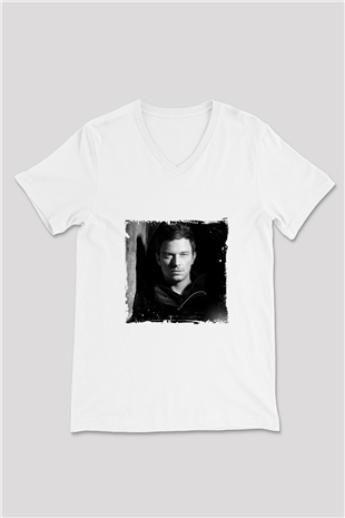 Fedde Le Grand Baskılı Beyaz V Yaka Unisex Tişört