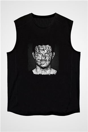 Fedde Le Grand Baskılı Unisex Siyah Kolsuz Tişört