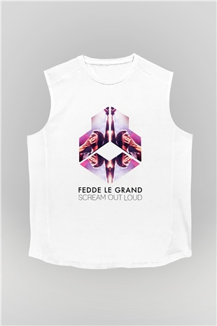 Fedde Le Grand Beyaz Unisex Kolsuz Tişört