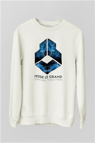 Fedde Le Grand Beyaz Unisex Sweatshirt