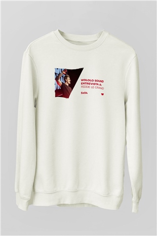 Fedde Le Grand Beyaz Unisex Sweatshirt