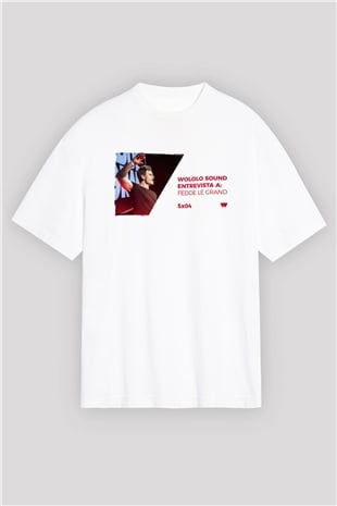Fedde Le Grand Beyaz Oversize Tişört Oversize T-shirt - TişörtFabrikası