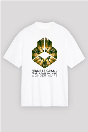 Fedde Le Grand Beyaz Oversize Tişört Oversize T-shirt - TişörtFabrikası