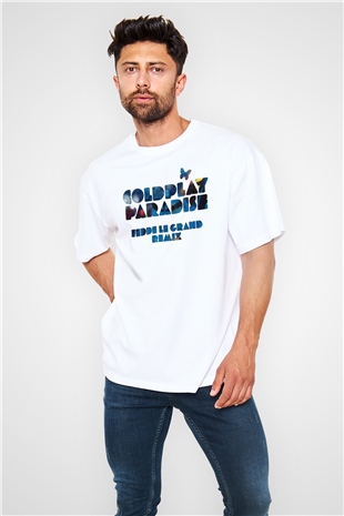 Fedde Le Grand Beyaz Oversize Tişört Oversize T-shirt - TişörtFabrikası
