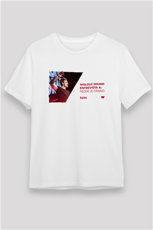 Fedde Le Grand Beyaz Unisex Tişört T-Shirt - TişörtFabrikası