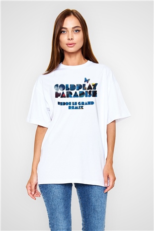 Fedde Le Grand Beyaz Oversize Tişört Oversize T-shirt - TişörtFabrikası