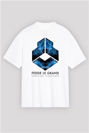 Fedde Le Grand Beyaz Oversize Tişört Oversize T-shirt - TişörtFabrikası