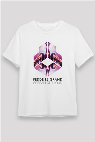 Fedde Le Grand Beyaz Unisex Tişört T-Shirt - TişörtFabrikası
