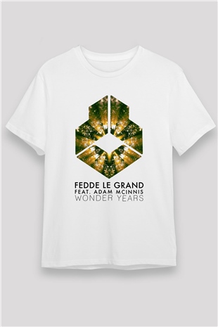 Fedde Le Grand Beyaz Unisex Tişört T-Shirt - TişörtFabrikası