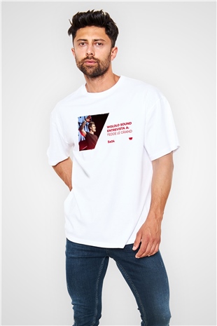 Fedde Le Grand Beyaz Oversize Tişört Oversize T-shirt - TişörtFabrikası