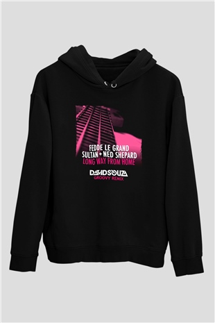 Fedde Le Grand Siyah Unisex Kapüşonlu Sweatshirt