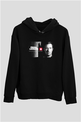 Fedde Le Grand Siyah Unisex Kapüşonlu Sweatshirt