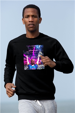 Fedde Le Grand Siyah Unisex Sweatshirt