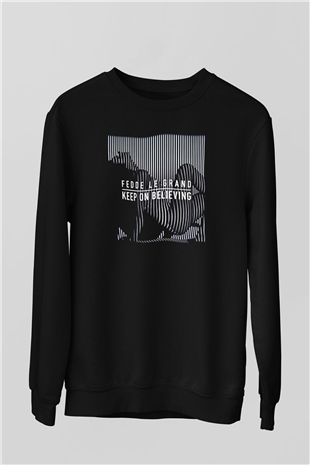 Fedde Le Grand Siyah Unisex Sweatshirt