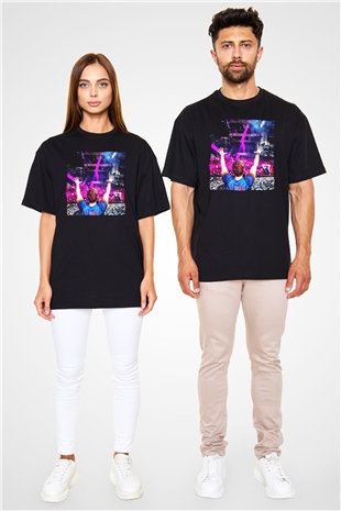 Fedde Le Grand Siyah Oversize Tişört Oversize T-shirt - TişörtFabrikası