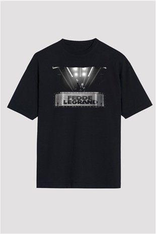 Fedde Le Grand Siyah Oversize Tişört Oversize T-shirt - TişörtFabrikası
