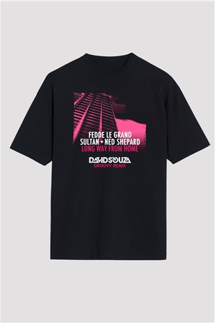 Fedde Le Grand Siyah Oversize Tişört Oversize T-shirt - TişörtFabrikası