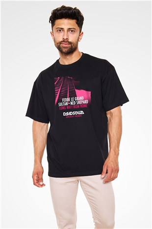 Fedde Le Grand Siyah Oversize Tişört Oversize T-shirt - TişörtFabrikası