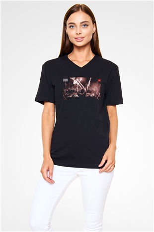 Fedde Le Grand Siyah Unisex V Yaka Tişört