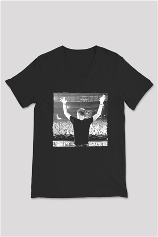 Fedde Le Grand Siyah Unisex V Yaka Tişört
