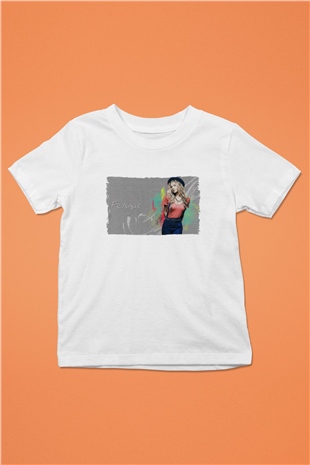 Fergie Beyaz Unisex Çocuk Tişört