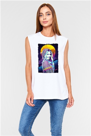Fergie Beyaz Unisex Kolsuz Tişört