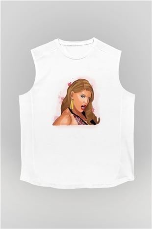 Fergie Beyaz Unisex Kolsuz Tişört