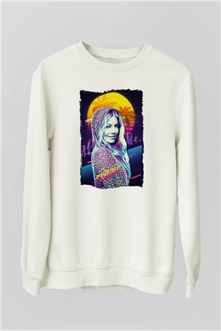 Fergie Beyaz Unisex Sweatshirt