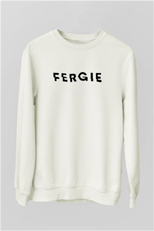 Fergie Beyaz Unisex Sweatshirt