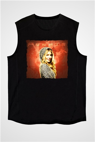 Fergie Siyah Unisex Kolsuz Tişört