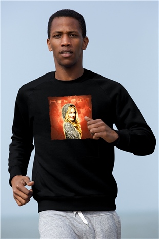 Fergie Siyah Unisex Sweatshirt