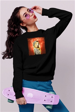 Fergie Siyah Unisex Sweatshirt