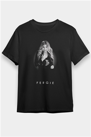 Fergie Siyah Unisex Tişört T-Shirt - TişörtFabrikası