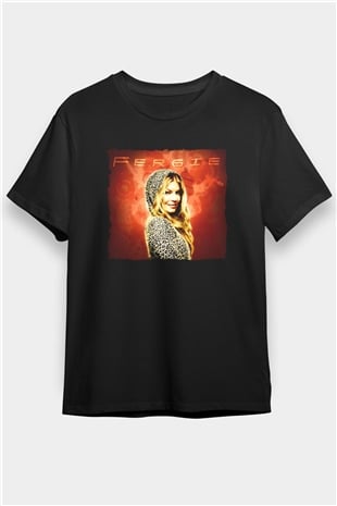 Fergie Siyah Unisex Tişört T-Shirt - TişörtFabrikası