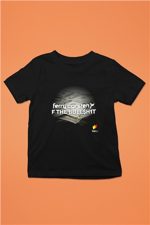 Ferry Corsten Baskılı Siyah Unisex Çocuk Tişört
