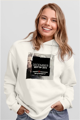 Ferry Corsten Beyaz Unisex Kapüşonlu Sweatshirt