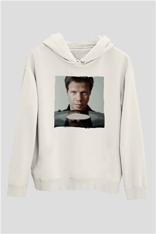 Ferry Corsten Beyaz Unisex Kapüşonlu Sweatshirt