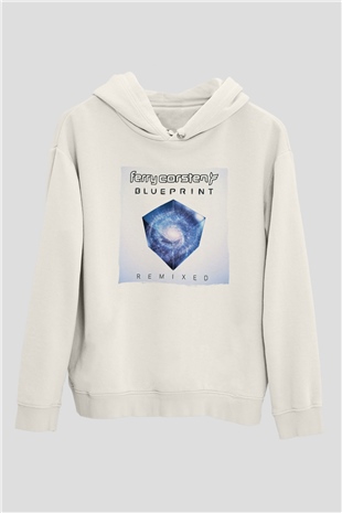 Ferry Corsten Beyaz Unisex Kapüşonlu Sweatshirt