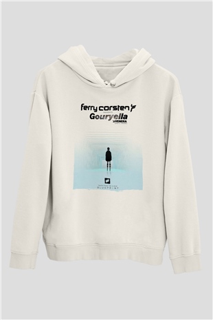 Ferry Corsten Beyaz Unisex Kapüşonlu Sweatshirt