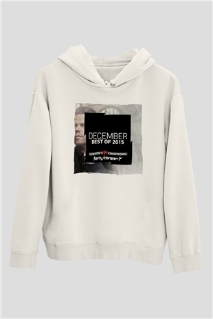Ferry Corsten Beyaz Unisex Kapüşonlu Sweatshirt