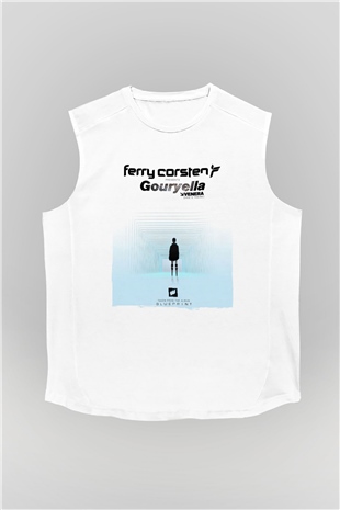 Ferry Corsten Beyaz Unisex Kolsuz Tişört
