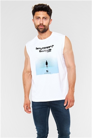 Ferry Corsten Beyaz Unisex Kolsuz Tişört