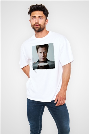 Ferry Corsten Beyaz Oversize Tişört Oversize T-shirt - TişörtFabrikası