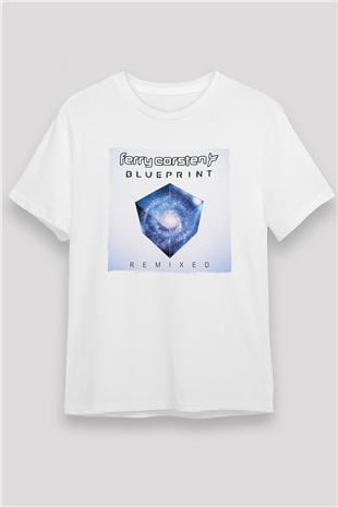Ferry Corsten Beyaz Unisex Tişört T-Shirt - TişörtFabrikası