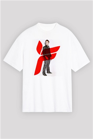 Ferry Corsten Beyaz Oversize Tişört Oversize T-shirt - TişörtFabrikası